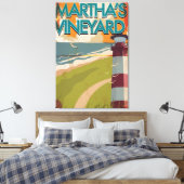 Toile Poster du Vintage voyage Marthas Vineyard (Insitu(Chambre))