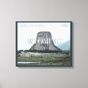 Toile Poster du Wyoming