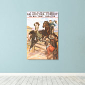 Toile Poster d'un cowboy de l'Arizona dans Big Tent Thea (Insitu (Plancher de Bois))