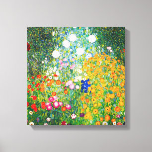 Toile Poster Gustav Klimt Flower Garden Canvas