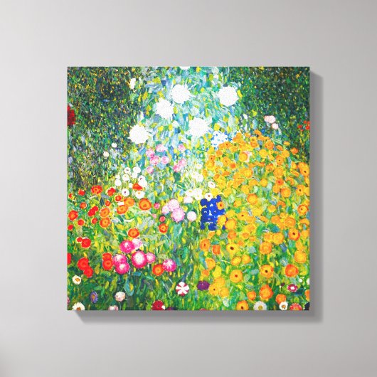 Toile Poster Gustav Klimt Flower Garden Canvas (Recto)
