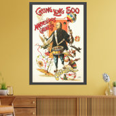 Toile Poster magique vintage, Magicien Chung Ling Soo (Insitu(Salon))