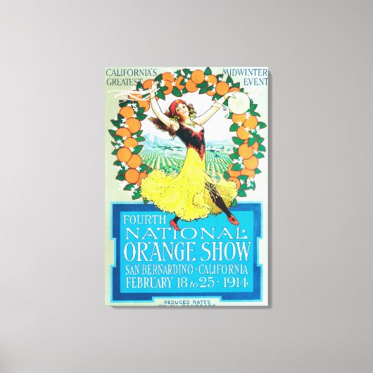 Toile Poster National Orange Show #2 (Recto)