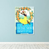 Toile Poster National Orange Show #2 (Insitu (Plancher de Bois))