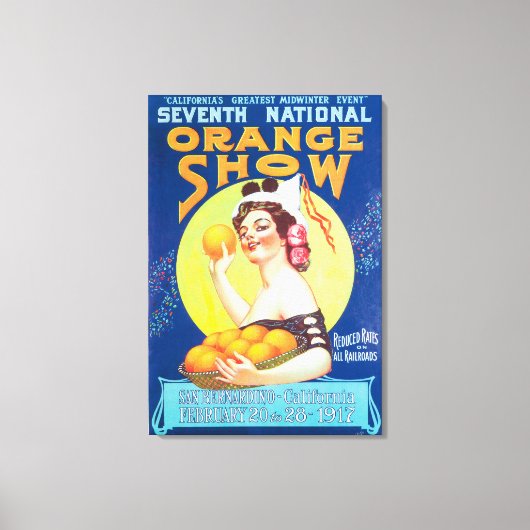 Toile Poster National Orange Show #3 (Recto)