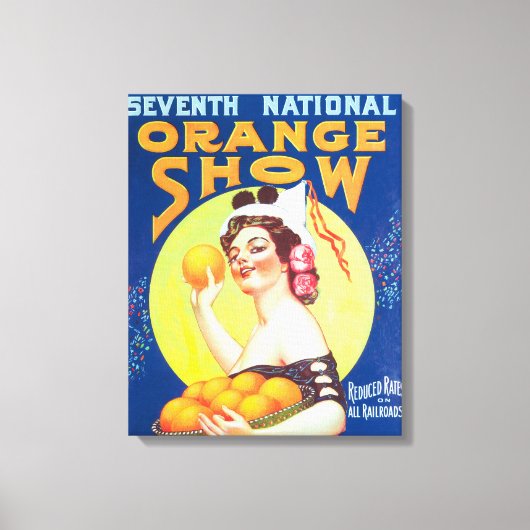 Toile Poster National Orange Show #3 (Recto)