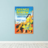 Toile Poster National Orange Show #5 (Insitu (Plancher de Bois))