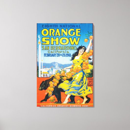 Toile Poster National Orange Show #5 (Recto)