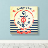 Toile Poster nautical (Insitu (Plancher de Bois))