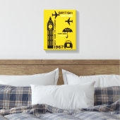 Toile Poster Nostalgalic Retro Airline (Insitu(Chambre))
