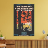 Toile Poster pittoresque Colorado & Utah Travel (Insitu(Salon))
