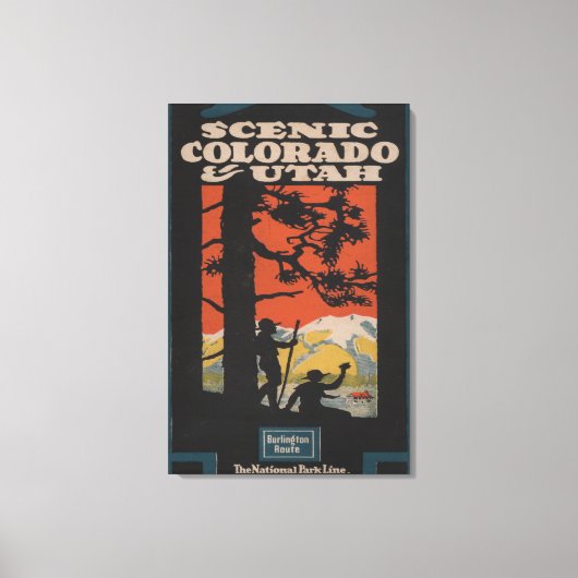 Toile Poster pittoresque Colorado & Utah Travel (Recto)