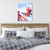 Toile Poster promotionnel du chemin de fer PLM (Insitu(Chambre))