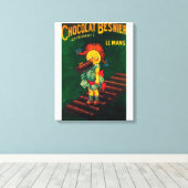 Toile Poster promotionnel du chocolat Besnier (Insitu (Plancher de Bois))