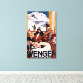 Toile Poster promotionnel du Downhill Club (Insitu (Plancher de Bois))