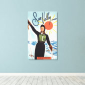 Toile Poster publicitaire de Gretchen Fraser (Insitu (Plancher de Bois))