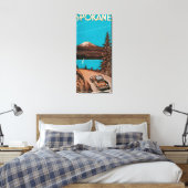 Toile Poster publicitaire Spokane #2Spokane, WA (Insitu(Chambre))