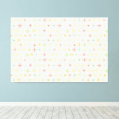 Toile Poster Retro Stars (Insitu (Plancher de Bois))