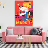 Toile Poster spatial Retro - Programme d'exploration de  (Insitu(Salon))
