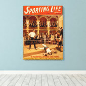 Toile Poster "Sporting Life" Boxe Théâtre (Insitu (Plancher de Bois))