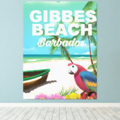 Toile poster vacances de Gibbes Beach Barbade (Insitu (Plancher de Bois))