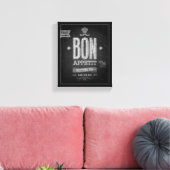 Toile Poster vintage Bon Appetit - Tableau de bord (Insitu(Salon))