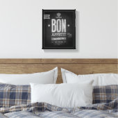 Toile Poster vintage Bon Appetit - Tableau de bord (Insitu(Chambre))