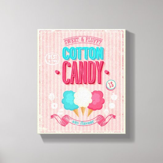 Toile Poster vintage Cotton Candy (Recto)