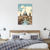 Toile Poster vintage de Berlin (Insitu(Chambre))