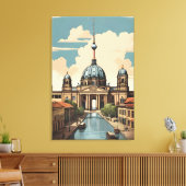 Toile Poster vintage de Berlin (Insitu(Salon))