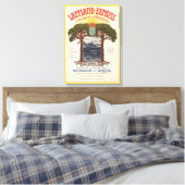 Toile Poster vintage Du Train Lappland-Express (Insitu(Chambre))