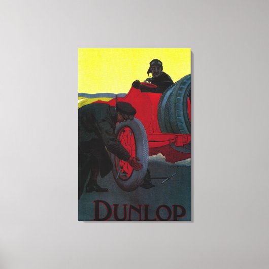 Toile Poster Vintage Dunlop Europe (Recto)