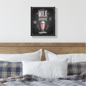 Toile Poster vintage MilkShake - Tableau de bord (Insitu(Chambre))