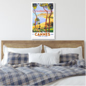 Toile Poster Vintage voyage de Cannes (Insitu(Chambre))