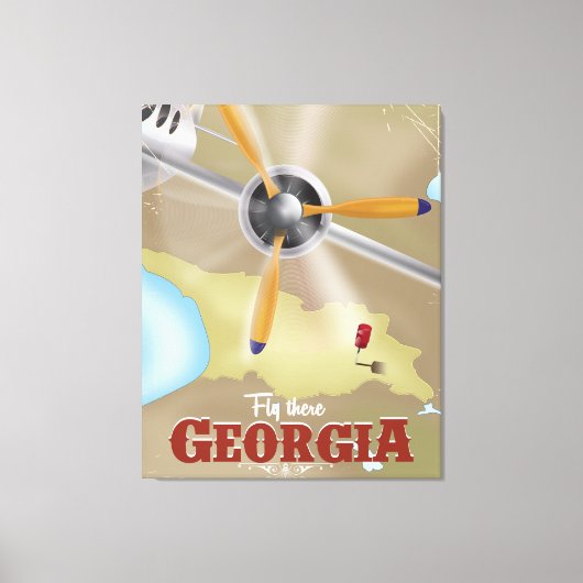 Toile Poster Vintage voyage de Tbilisi Géorgie (Recto)