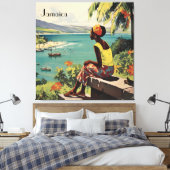Toile Poster Vintage voyage Jamaïcaine (Insitu(Chambre))