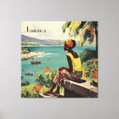 Toile Poster Vintage voyage Jamaïcaine (Recto)