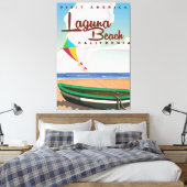 Toile Poster Vintage voyage Laguna Beach California (Insitu(Chambre))
