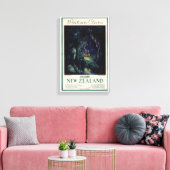 Toile Poster Vintage voyage néo-zélandais (Insitu(Salon))