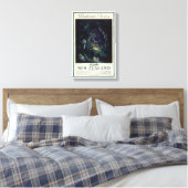 Toile Poster Vintage voyage néo-zélandais (Insitu(Chambre))