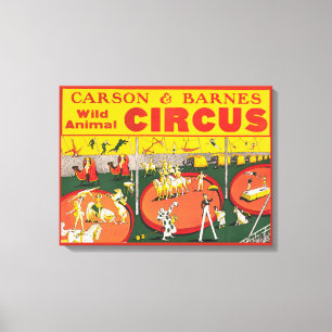 Toile Poster vintage Wild Animal Circus