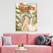 Toile Poster vintage Yosemite (Insitu(Salon))