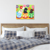 Toile Pot à fleurs Labrador Chiots (Insitu(Chambre))