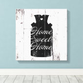 Toile Pot à lait en bois blanc rustique Maison douce Fer (Insitu (Plancher de Bois))