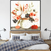 Toile Pot de fleurs d'automne et Pot tacheté de rouille (Insitu(Chambre))
