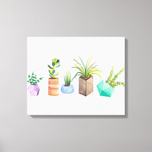 Toile Pot de succulents (Recto)