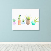 Toile Pot de succulents (Insitu (Plancher de Bois))