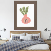 Toile Pot de terre cuite naturelle arc-en-ciel Boho pour (Insitu(Chambre))