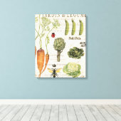 Toile potager vintage (Insitu (Plancher de Bois))