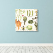 Toile potager vintage (Insitu (Plancher de Bois))